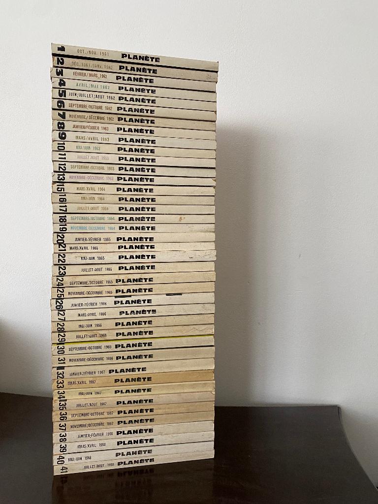 Revue PLANÈTE - Collection 1961-1968 (40 numéros sur 41), Enlèvement ou Envoi, 1960 à 1980, Journal ou Magazine