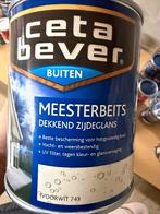 Cetabever dekkende beits ivoorwit 0,75liter, Ophalen of Verzenden, Nieuw