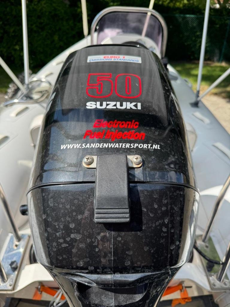 RIB BRIG Falcon 450 + Suzuki 50pk, Watersport en Boten, Rubberboten, Gebruikt, Benzine, Minder dan 70 pk, Overige materialen