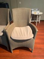 8 rieten stoelen, Huis en Inrichting, Stoelen, Ophalen, Gebruikt, Grijs, Vijf, Zes of meer stoelen