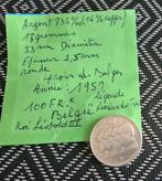 100 Fr 4 Koningen der Belgen 1951 Nederlands, Ophalen of Verzenden, Metaal, Zilver