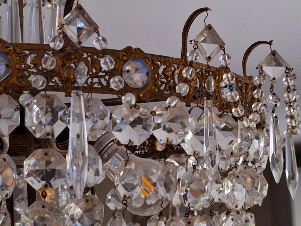 Art Deco luster met speciale kristallen!, Enlèvement