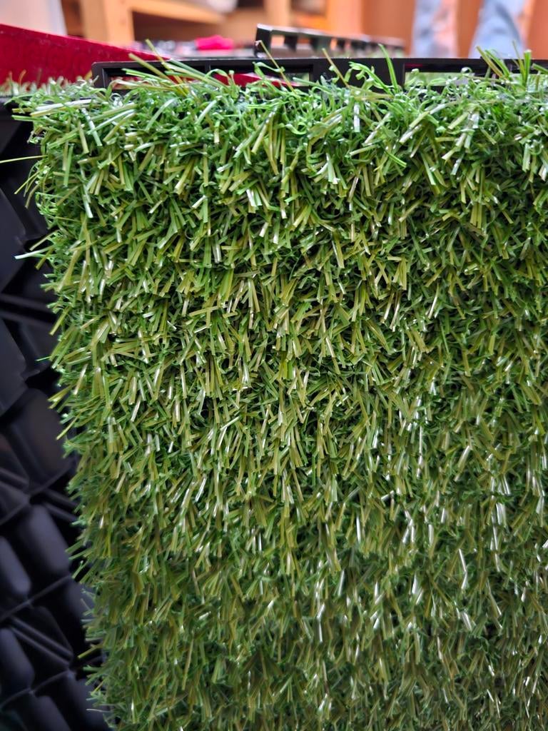 IKEA RUNNEN kunstgras — 0,81 m² — 9 tegels, Tuin en Terras, Gras en Kunstgras, Nieuw, Kunstgras, Minder dan 10 m², Ophalen of Verzenden