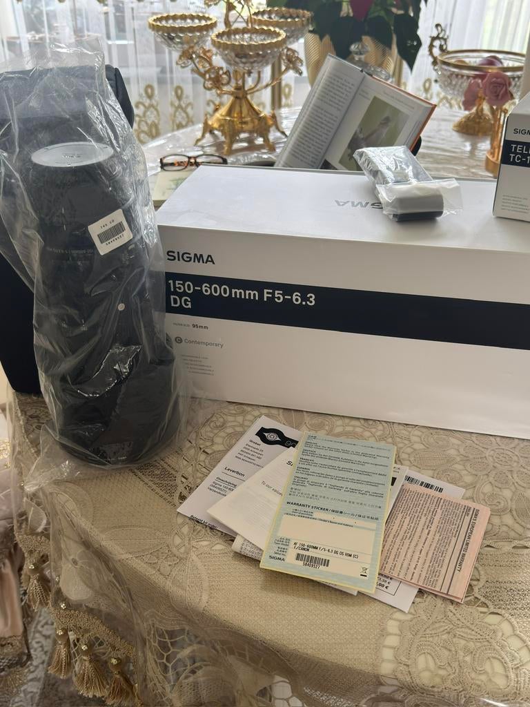 Sigma 150-600 canon met converter TC-1401(nieuwe), Ophalen of Verzenden, Zo goed als nieuw
