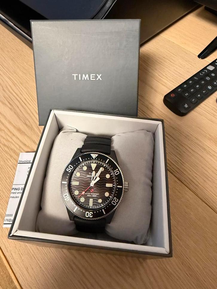 Timex Deep water Reef 200 43mm met XCF Case!, Handtassen en Accessoires, Horloges | Heren, Zo goed als nieuw, Ophalen of Verzenden