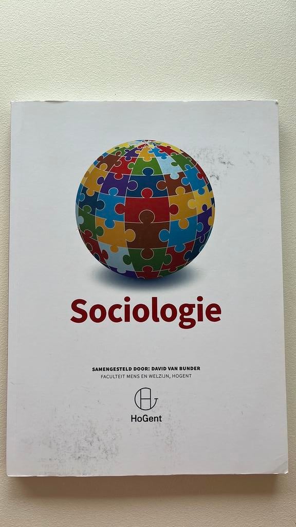 Sociologie, custom editie hogeschool Gent, Boeken, Psychologie, Ophalen, Zo goed als nieuw