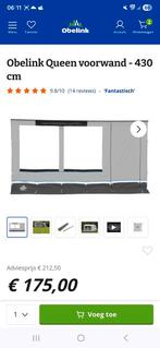 Voorwand obelink queen 430 1x gebruikt, Caravans en Kamperen, Ophalen