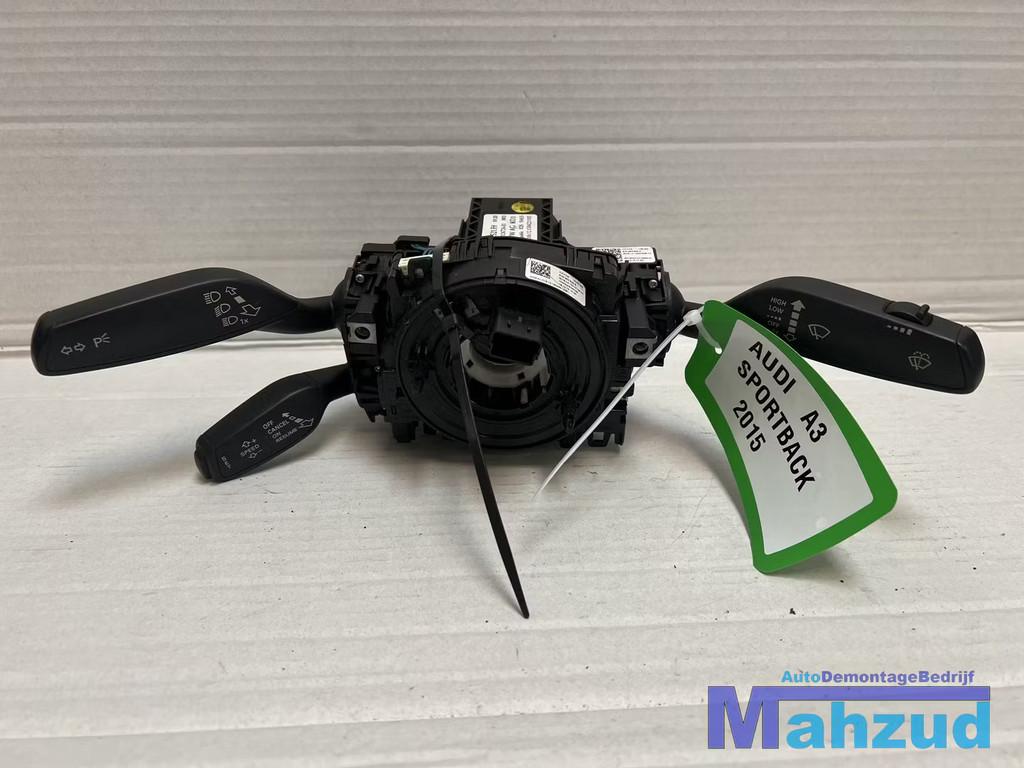 AUDI A3 8v Sportback Sleepring combischakelaar Stuurslot 201, Gebruikt, AUDI AG, Auto-Union-Strasse 1
85045  Ingolstadt, DE, Audi