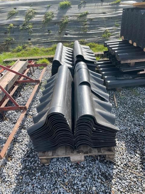 golfplaat nok, Doe-het-zelf en Bouw, Dakpannen en Dakbedekking, Zo goed als nieuw, Golfplaat, Overige materialen, Zwart, 15 m² of meer