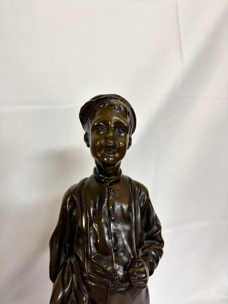 Echt bronzen beeld., Enlèvement, Bronze