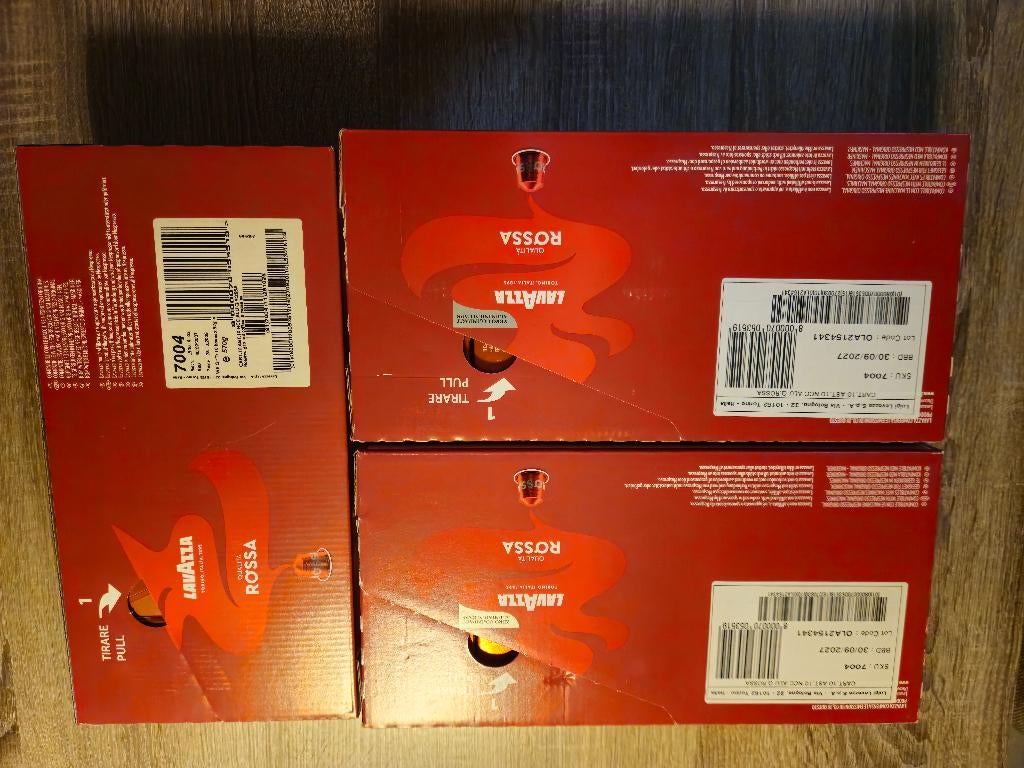 Lavazza rood, Ophalen