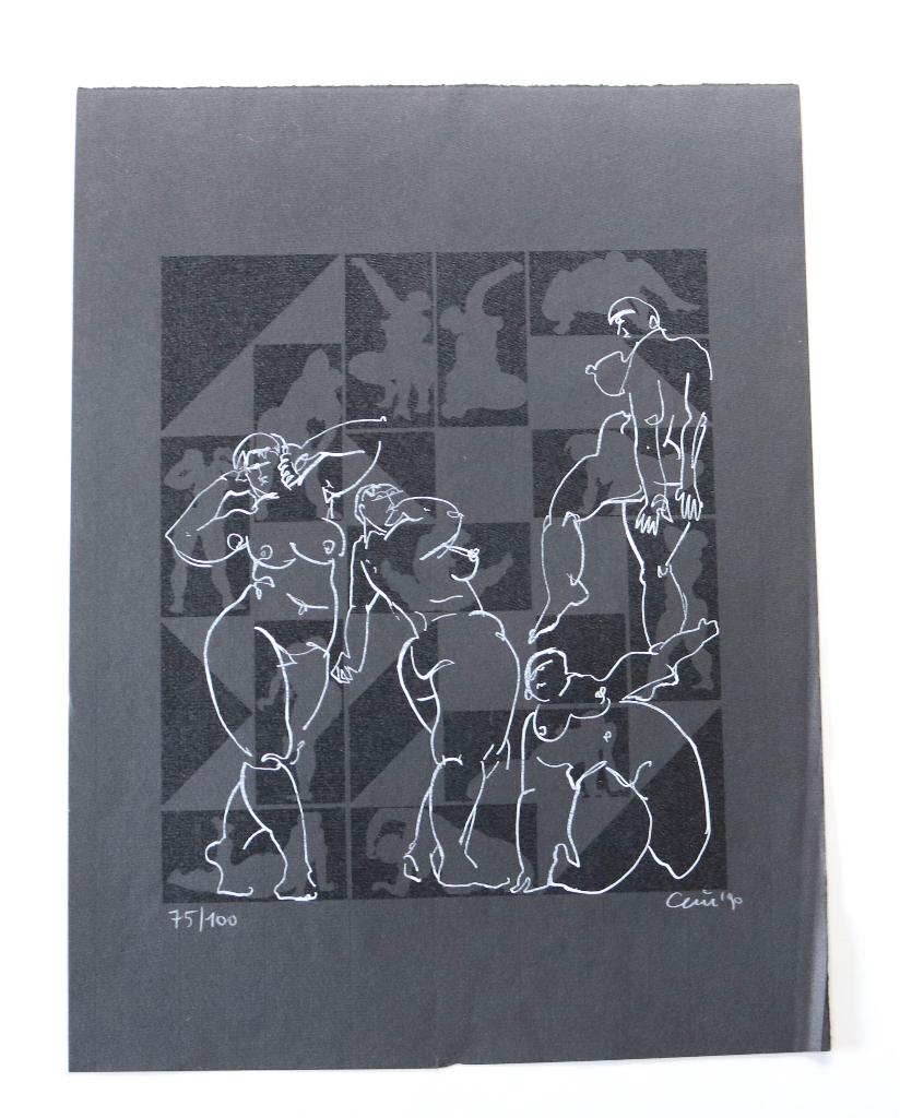 Litho zwart wit, naar Picasso of Zadkine, Ophalen of Verzenden