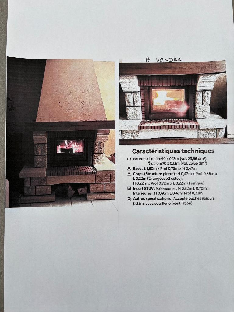 Insert à bois Stuv, Enlèvement, Utilisé, Insert, Cheminée au bois