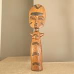 Statue africaine en bois - fertilité - 35 cm, Maison & Meubles, Enlèvement, Comme neuf