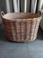 Mand voor brandhout / houtmand op wielen, Ophalen, Mand, Zo goed als nieuw, Ovaal