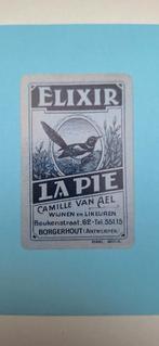 Carte à jouer Borgerhout_Elixir La Pie Liquories_B_Blauw_191, Enlèvement ou Envoi, Utilisé, Carte(s) à jouer