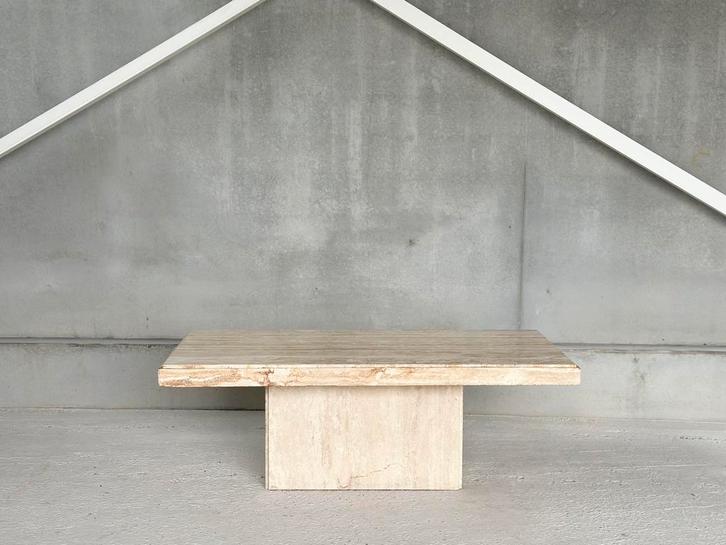Vintage travertine coffeetable, Antiek en Kunst, Antiek | Meubels | Tafels, Ophalen
