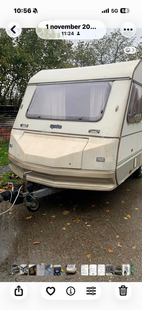 Caravan 750 kg voor op maak, Caravanes & Camping, Particulier