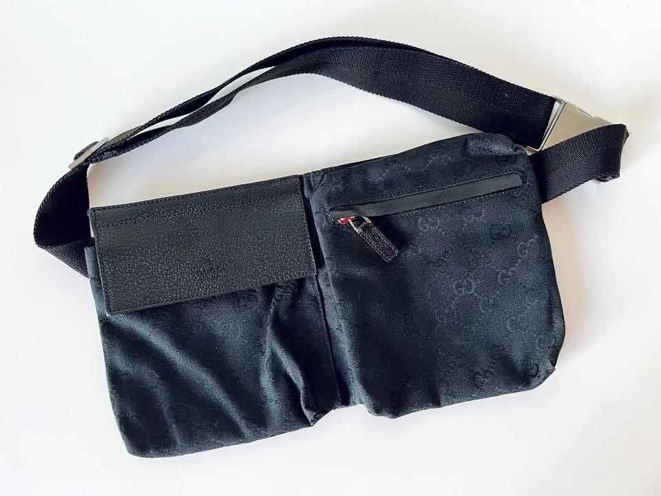 Sac ceinture / bandoulière Gucci GG canvas réf. 28566, Enlèvement, Noir, Autres marques