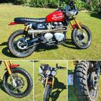 Te koop: Unieke Custom Triumph Thruxton 700 – 2013 – 3.000km, Motoren, Particulier