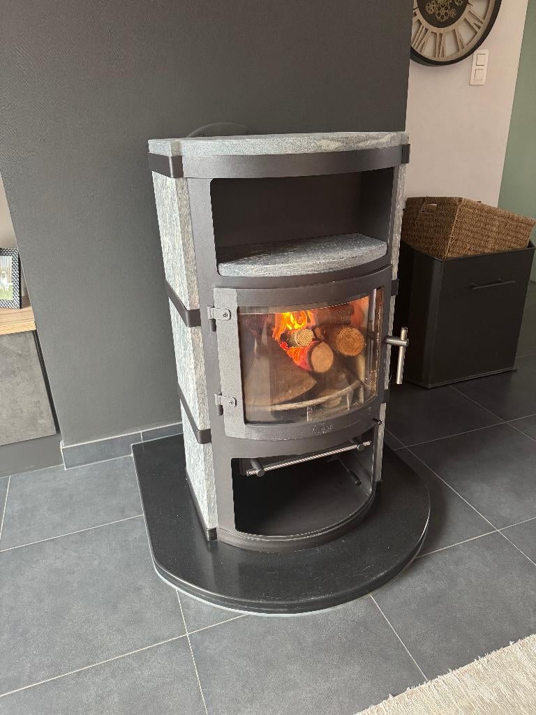 Houtkachel HETA Speksteen, Enlèvement, Utilisé, Bois, Autoportant