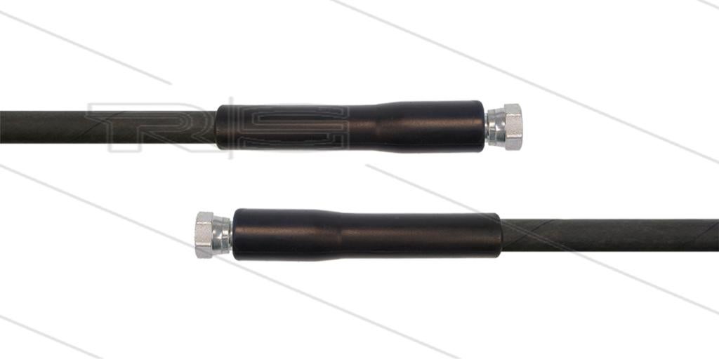 Zwarte HD Slang 1/4 inch met Dubbele Wartel 30m, Verzenden