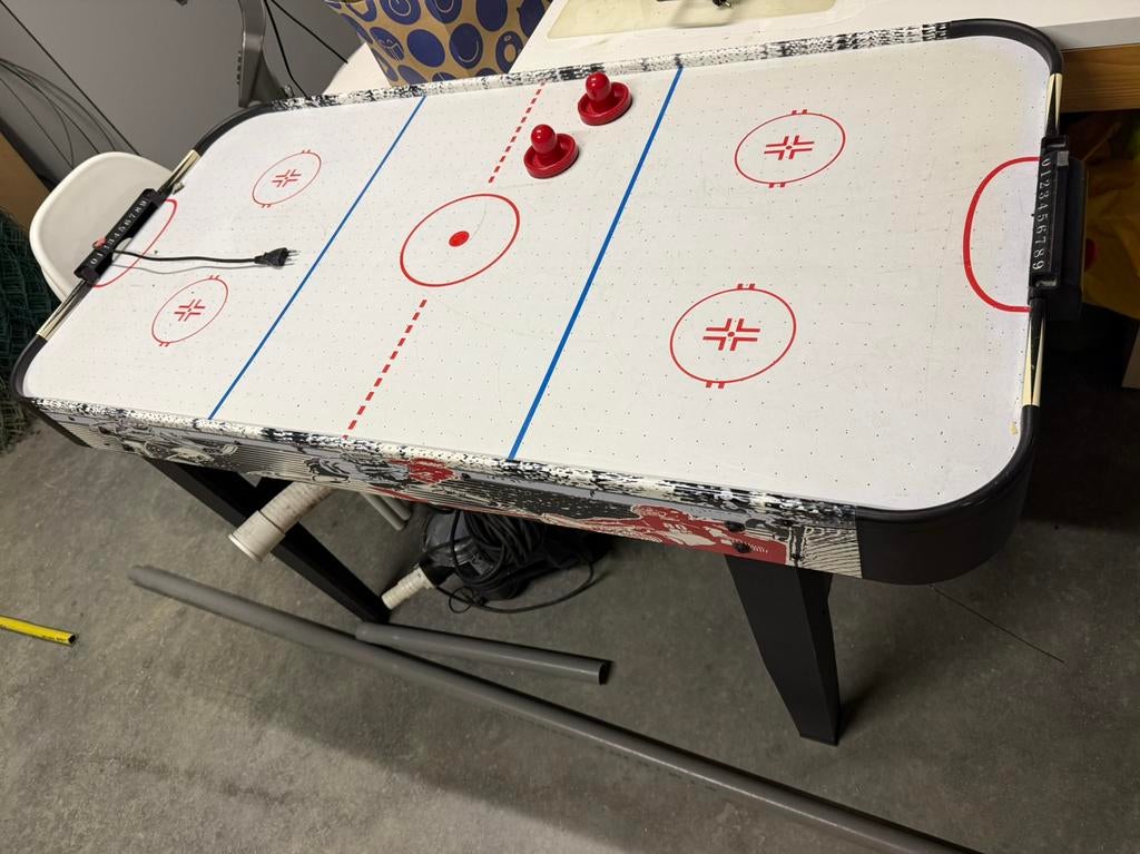 Airhockeytafel, Ophalen, Gebruikt