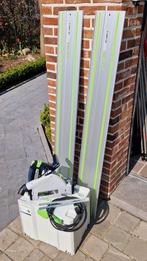 Festool ts55febq-plus fs met 2 geleiders en koppelstukken, Ophalen