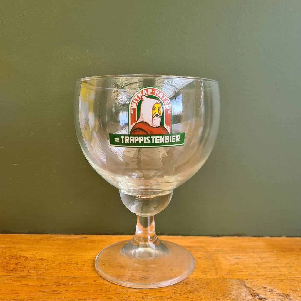 Oud glas Witkap Pater, Ophalen of Verzenden
