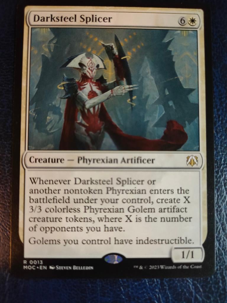 Darksteel Splicer (commander), Hobby en Vrije tijd, Verzamelkaartspellen | Magic the Gathering, Ophalen of Verzenden, Zo goed als nieuw