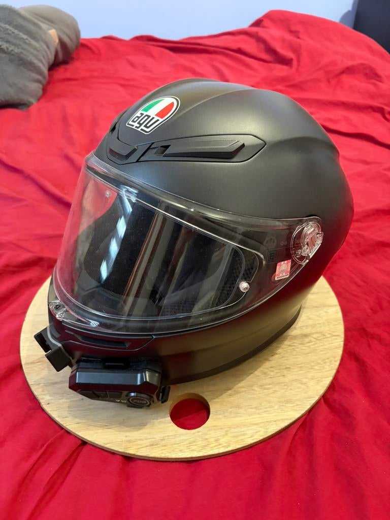 AGV K6S IN ZEER GOEDE STAAT, Motoren, Kleding | Motorhelmen, Ophalen, Heren, S, Tweedehands