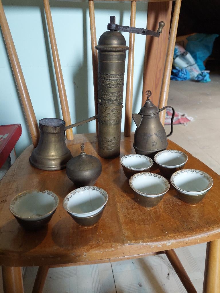 service à café oriental vintage, Antiquités & Art, Enlèvement