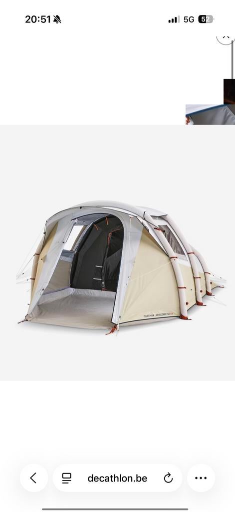 Tente, Caravanes & Camping, Tentes, Enlèvement, Comme neuf