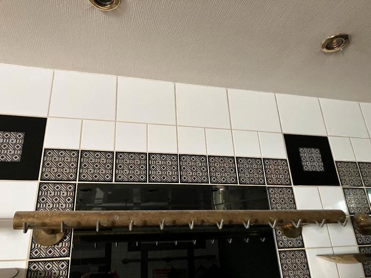 Vintage koperen worstenrek rek wand / butcher rail wandmodel, Huis en Inrichting, Woonaccessoires | Wandplanken en Boekenplanken