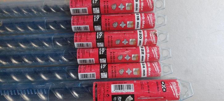 Forêts milwaukee 4 taillants.  Sds max, Bricolage & Construction, Bricolage & Rénovation Autre, Enlèvement ou Envoi