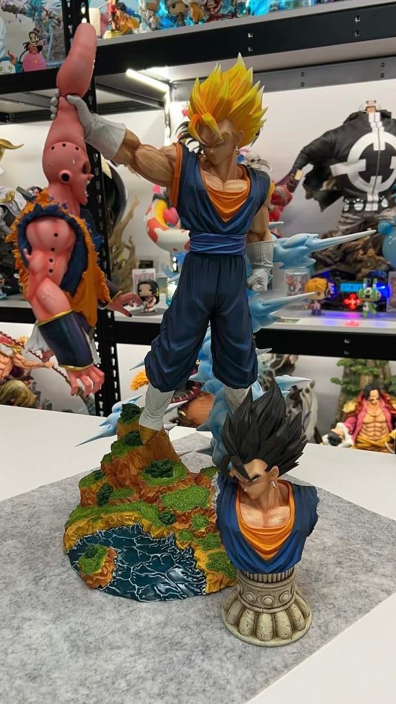 Figurine résine recast buu vs vegito clouds studio, Collections, Statues & Figurines, Enlèvement ou Envoi