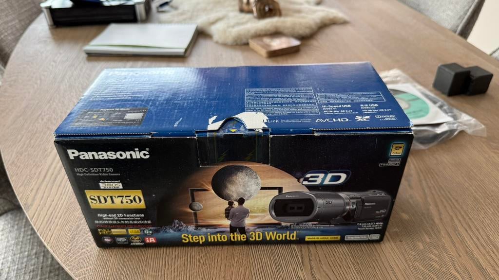 Panasonic HDC-SDT750 3D Camcorder Full HD, Audio, Tv en Foto, Videocamera's Digitaal, Zo goed als nieuw, Camera, Geheugenkaart