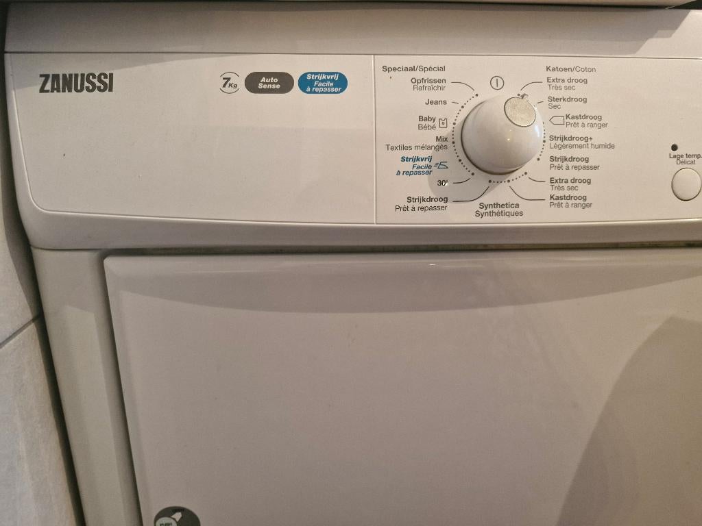 Droogkast Zanussi Lindo 100 7kg, 6 à 8 kg, Évacuation d'air, Chargeur frontal, Enlèvement