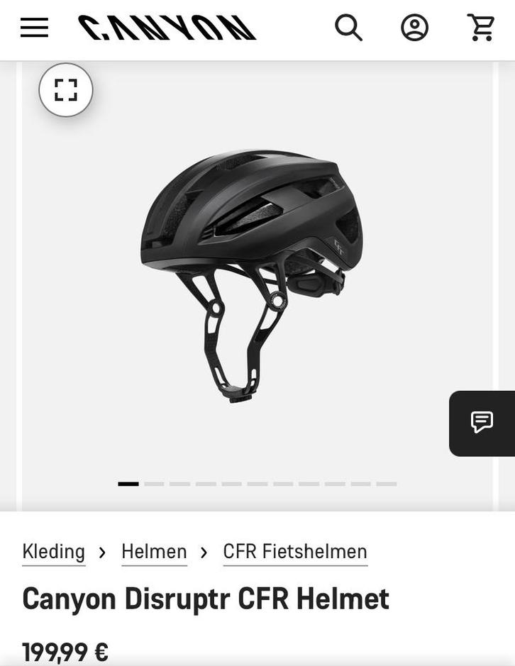 Canyon Disruptr CFR helm, Fietsen en Brommers, Fietsaccessoires | Fietshelmen, Nieuw, Heer of Dame, S, Verzenden