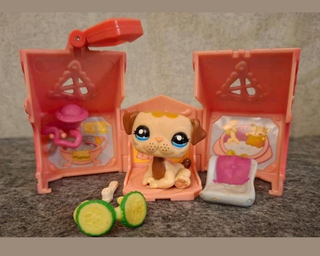 Littlest Pet Shop (LPS) : doggie spa en puppie  #1353, Verzamelen, Poppetjes en Figuurtjes, Ophalen of Verzenden