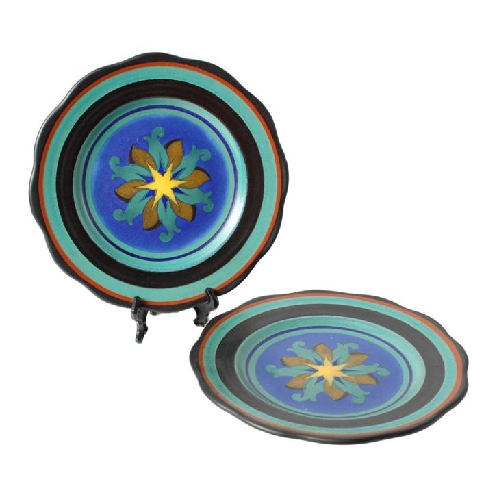 Set Gouda Holland borden – ca. 1950–1960, Antiek en Kunst, Antiek | Schalen, Ophalen of Verzenden