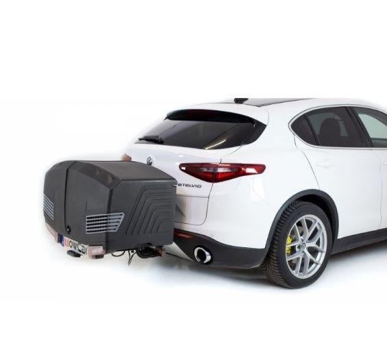 Trekhaak V3 zwarte bagagebox voor verhuur, Auto diversen, Dakkoffers, Ophalen of Verzenden, Zo goed als nieuw