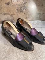 BALLY Vintage Leather Pumps Black Made in Italy Size 38.5, Kleding | Dames, Pumps, Verzenden, Zwart, Zo goed als nieuw