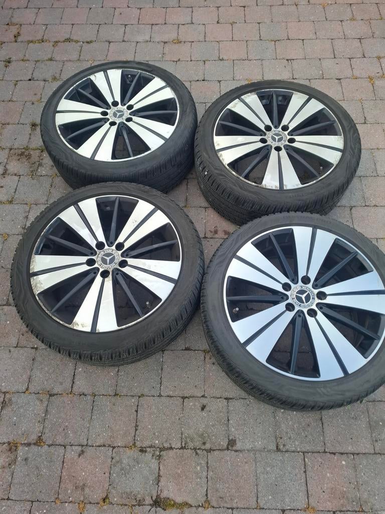 Jantes en aluminium Mercedes Classe A/B/C avec pneus toutes, Pneus et Jantes, 4 Saisons, Véhicule de tourisme, 18 pouces