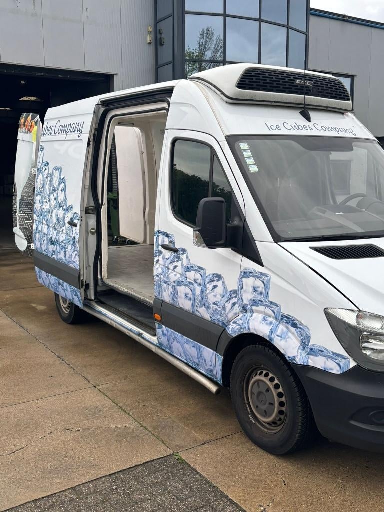 Mercedes-Benz Sprinter, Stof, Zwart, 4 cilinders, Wit