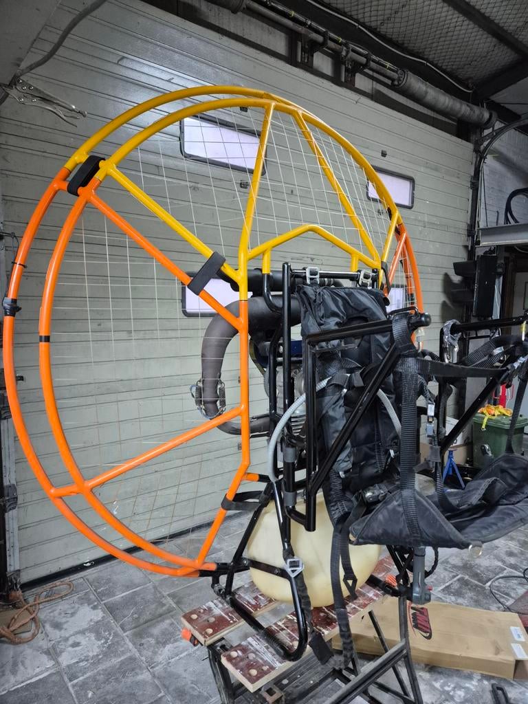 Walkerjet paramotor met simonini mini 2, Ophalen