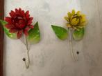 Vintage Creatieve kapstokjes in metaal bloemen, Enlèvement, Comme neuf, Métal