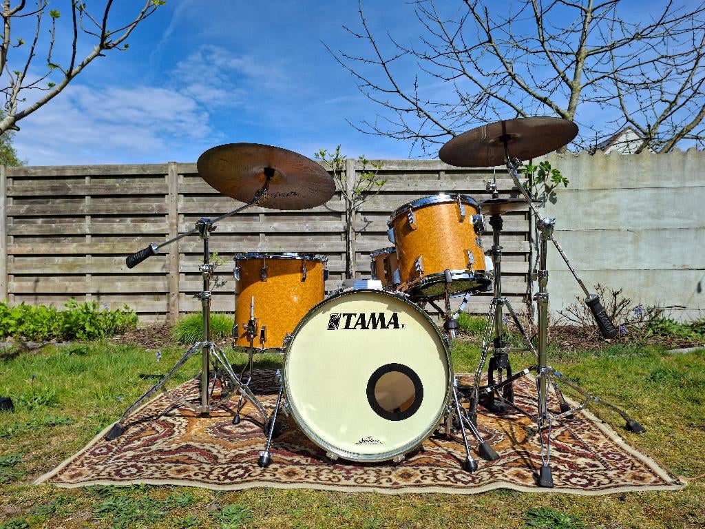 Complete set: Tama RM/Artwood/Iron Cobra/Paiste 2002 BL, Musique & Instruments, Enlèvement, Utilisé, Tama