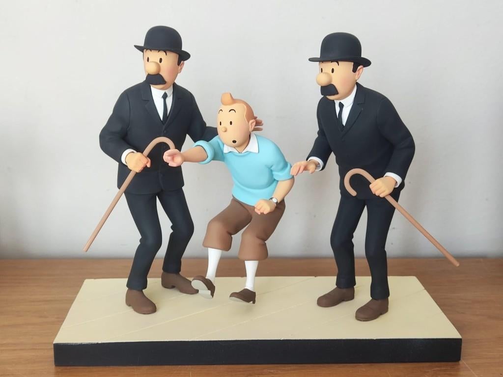 Figurine Fariboles Tintin "comme on se retrouve", Collections, Personnages de BD, Enlèvement ou Envoi, Tintin, Comme neuf, Statue ou Figurine