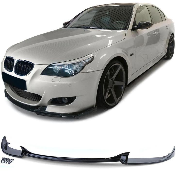 Splitter Voor BMW 5 Serie E60 / E61 LCI Glans Zwart M-Pakket, Auto diversen, Tuning en Styling, Verzenden